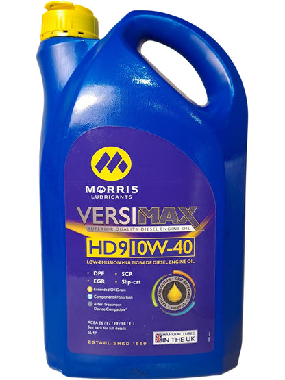Morris | Versimax Superior Quality Diesel Engine Oil | HD9 10W-40 | 5L
