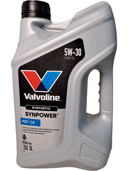 Valvoline | Synthetic Motor Oil | SynPower MST C4 5W-30 | 5L