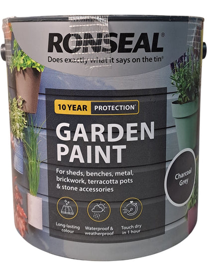 Ronseal | Garden Paint | Charcoal Grey | 2.5L