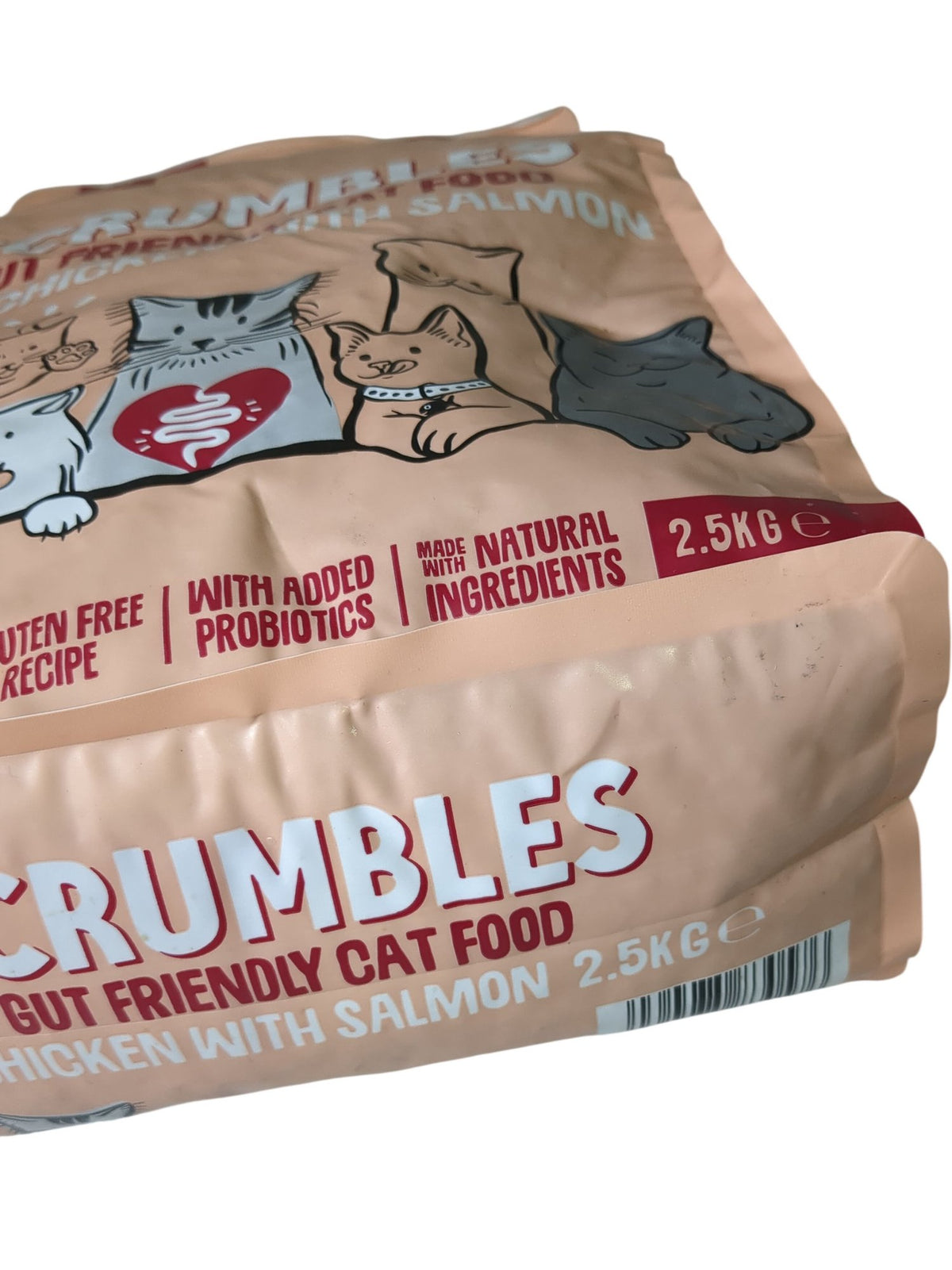 Scrumbles | Gut Friendly Cat Food | 75% Chicken with Salmon | 2.5KG
