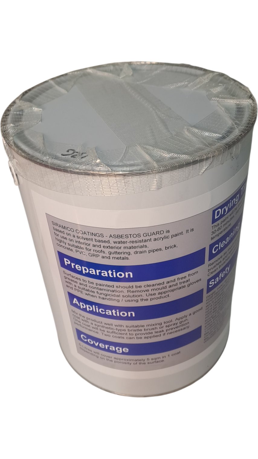 Siramico Coatings | Asbestos Guard Sealant Paint | 5 Litres