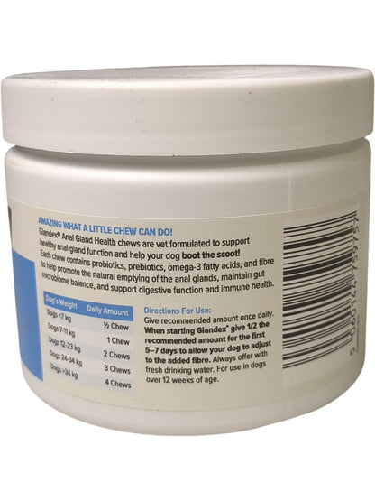 Vetnique | Glandex Anal Gland Health | Chicken Flavour | 30 Soft Chews