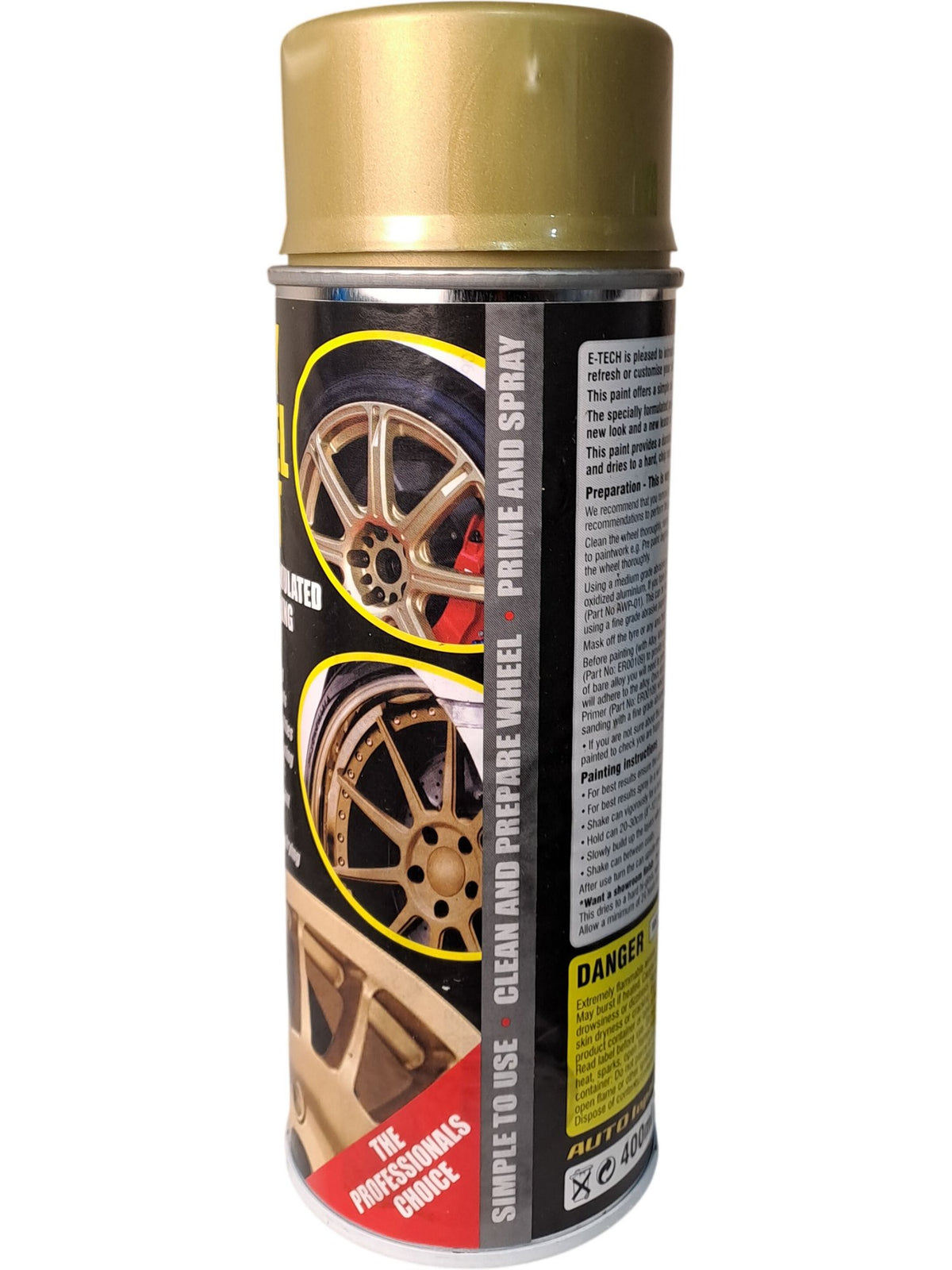 E-TECH | Alloy Wheel Paint | Drift Gold | 400ml