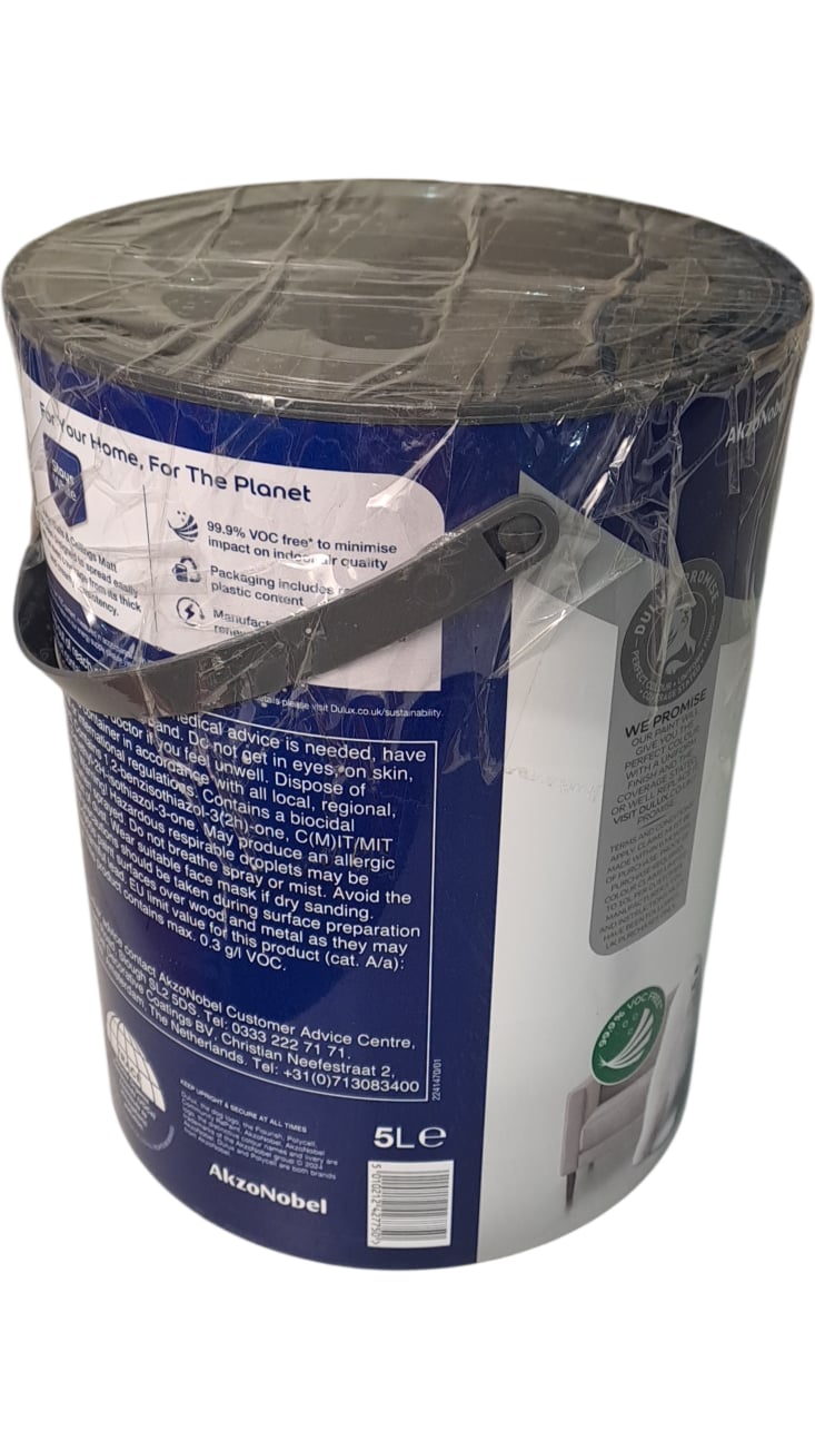 Dulux | Pure Brilliant White Paint | Matt | 5L