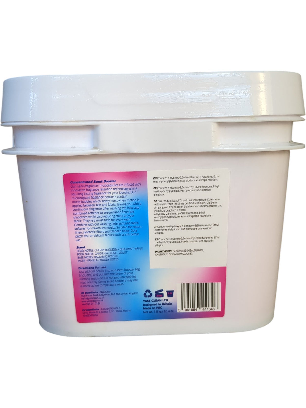 Yass Clean | Concentrated Scent Boosters Cherry Blossom | 2.5L