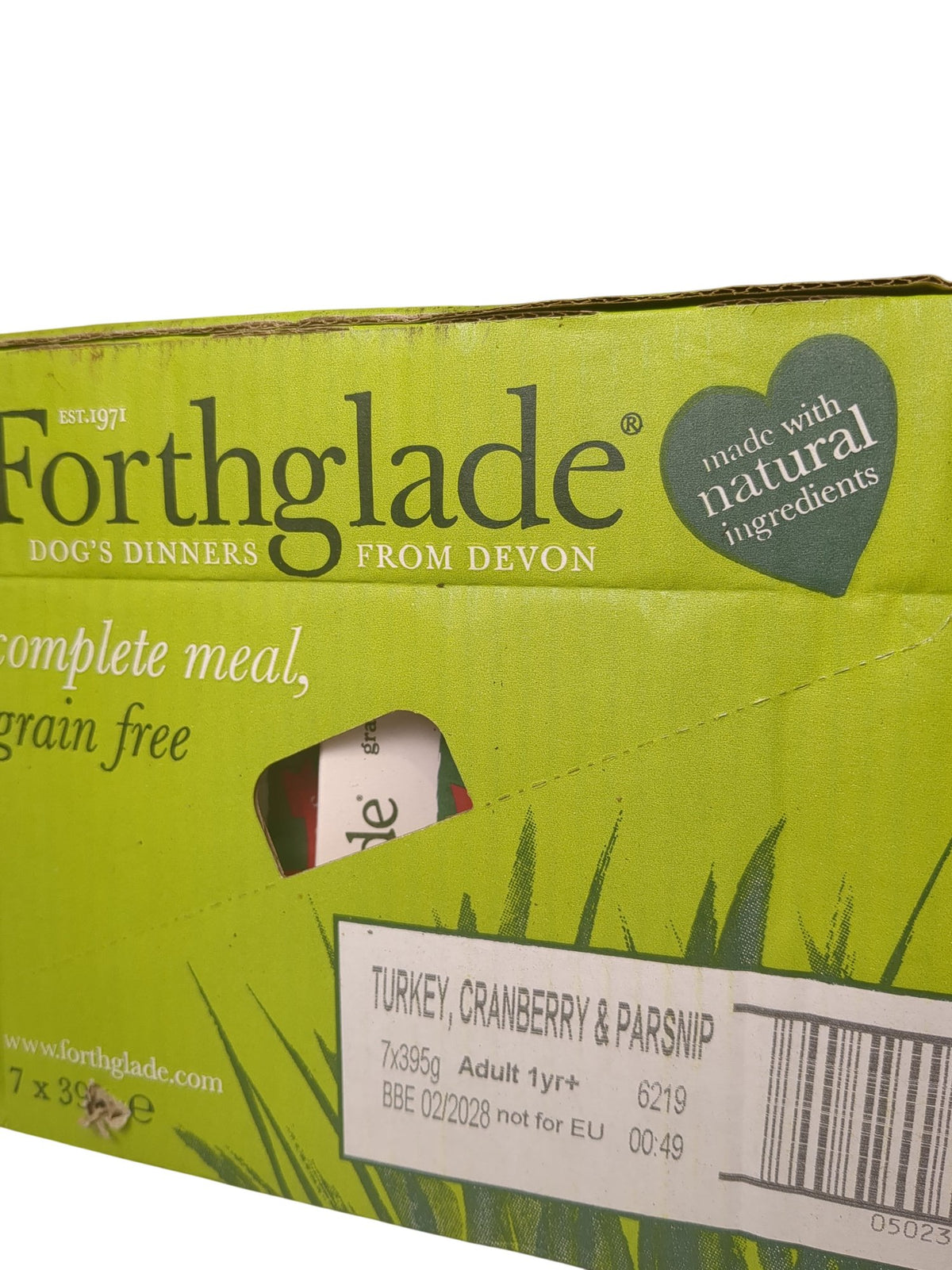 Forthglade | Dog Food | Turkey, Cranberry & Parsnip | 7x395g