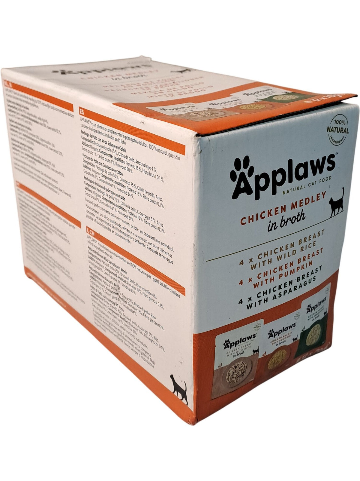 Applaws | Natural Cat Food | Chicken Medley in Broth | 12x70g