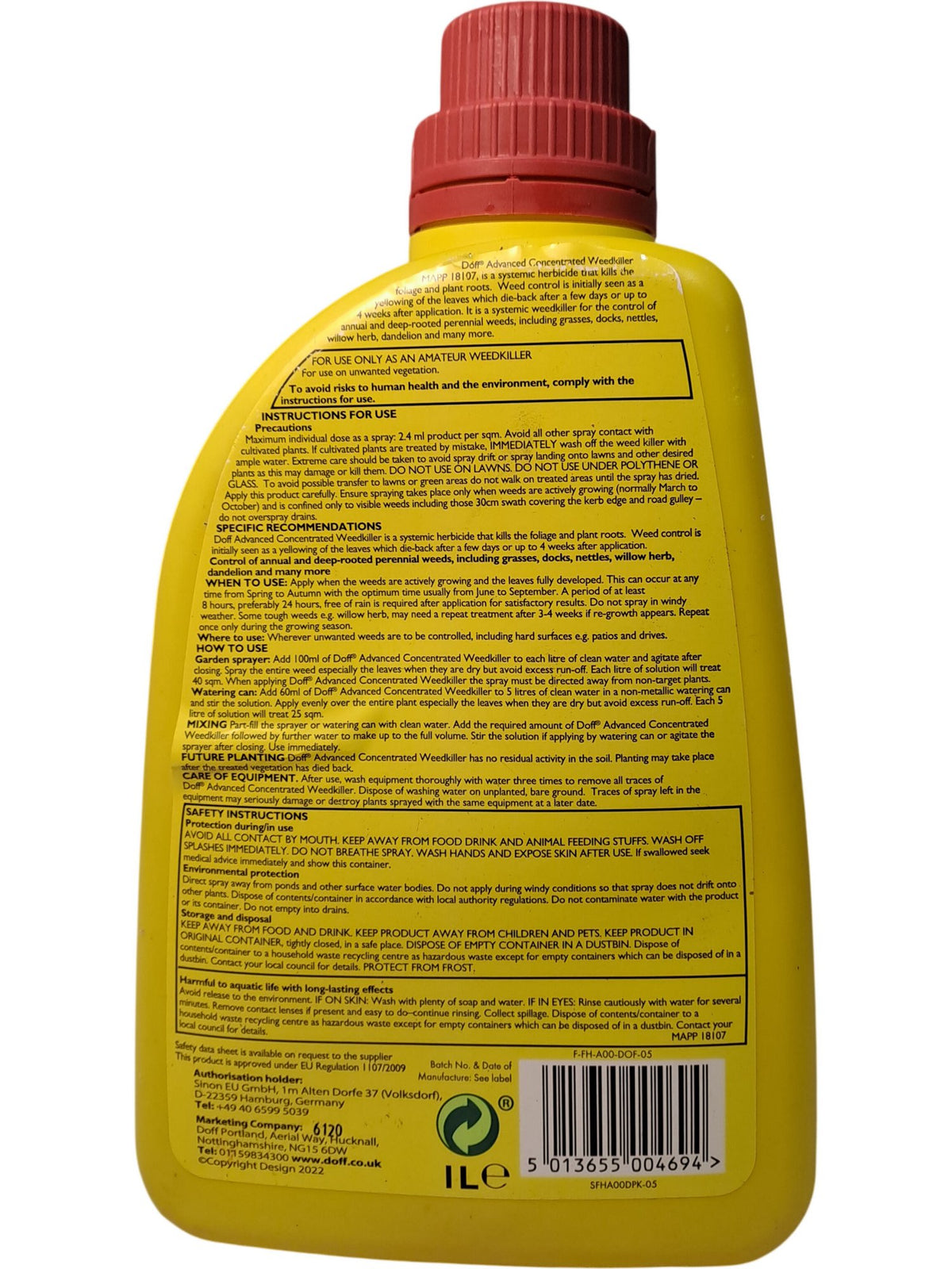 Doff | Advanced Concentrated Weed Killer | 1L