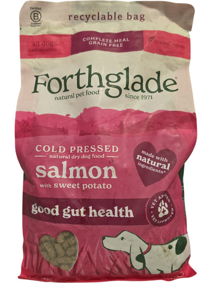 Forthglade | Cold Pressed Natural Dry Dog Food | Salmon with Sweet Potato | 2KG