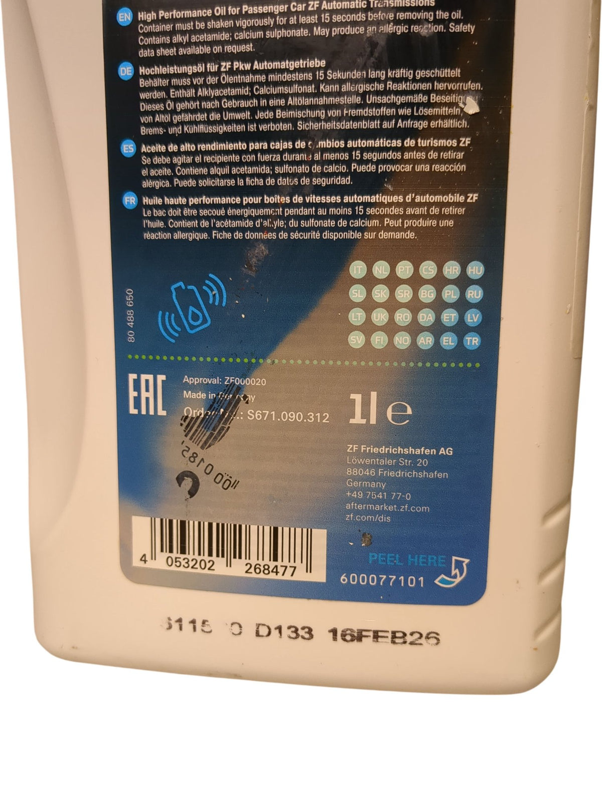 ZF | Lifeguard Fluid 8 | 1L