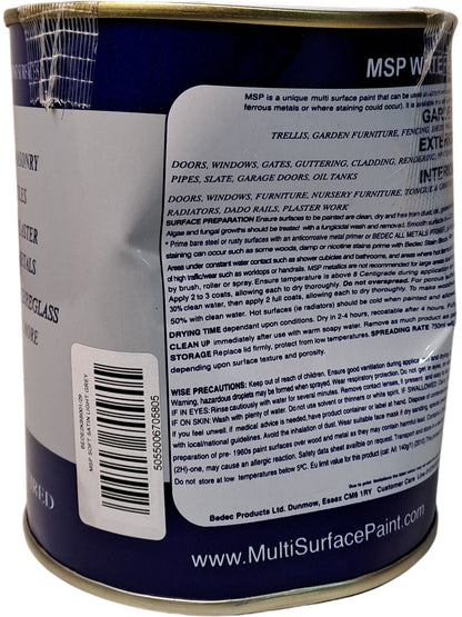 Bedec | Multi Surface Paint | Light Grey | 750ml