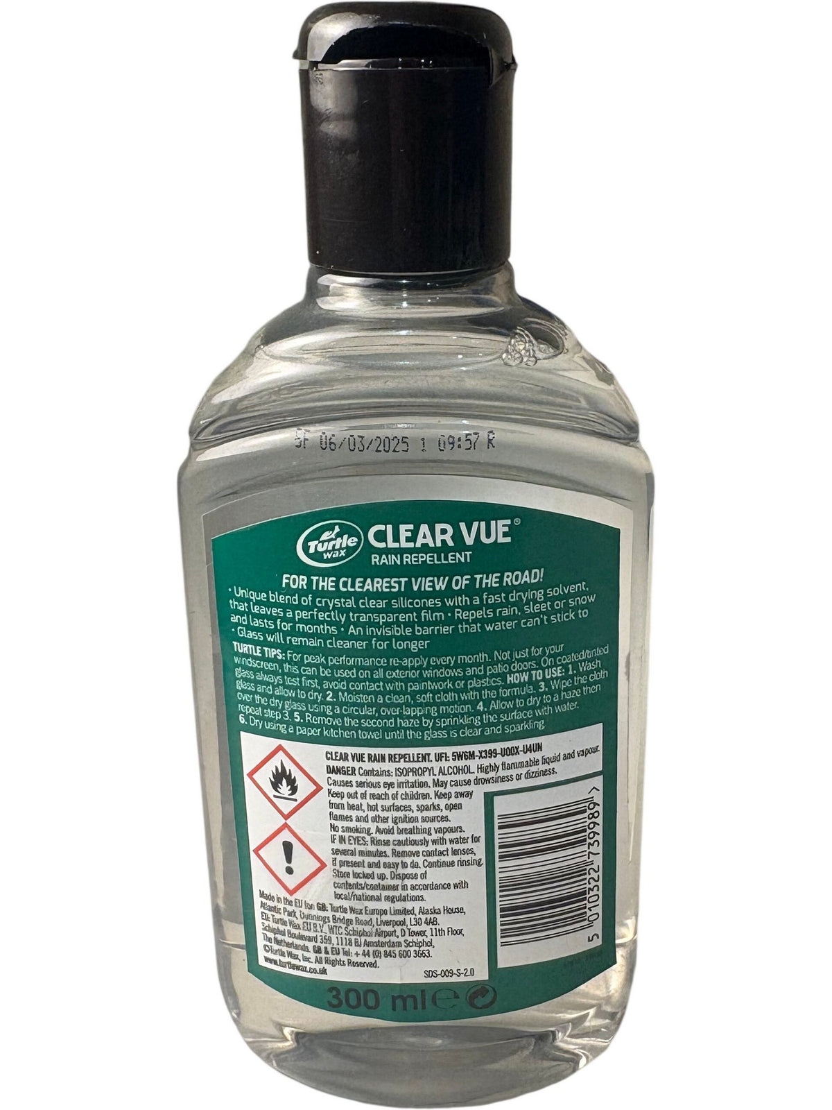 Turtle Wax | ClearVue Rain Repellent | 300ml
