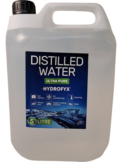 Hydrofyx | Distilled Water | Ultra Pure | 5 Litre