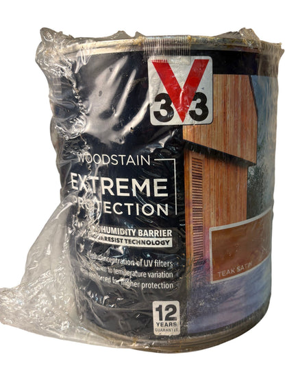 V33 Woodstain Extreme Protection Teak Satin 2.5L