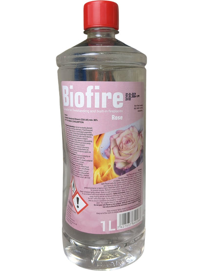 Biofire | Fuel for Fireplaces | Rose | 1L