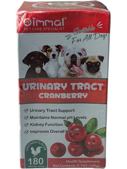 Oimmal Urinary Tract Support Cranberry 180 Chewable Tablets