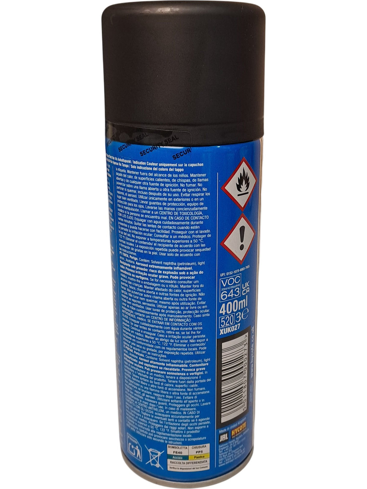Hycote | Matt Black Spray Paint | 400ml