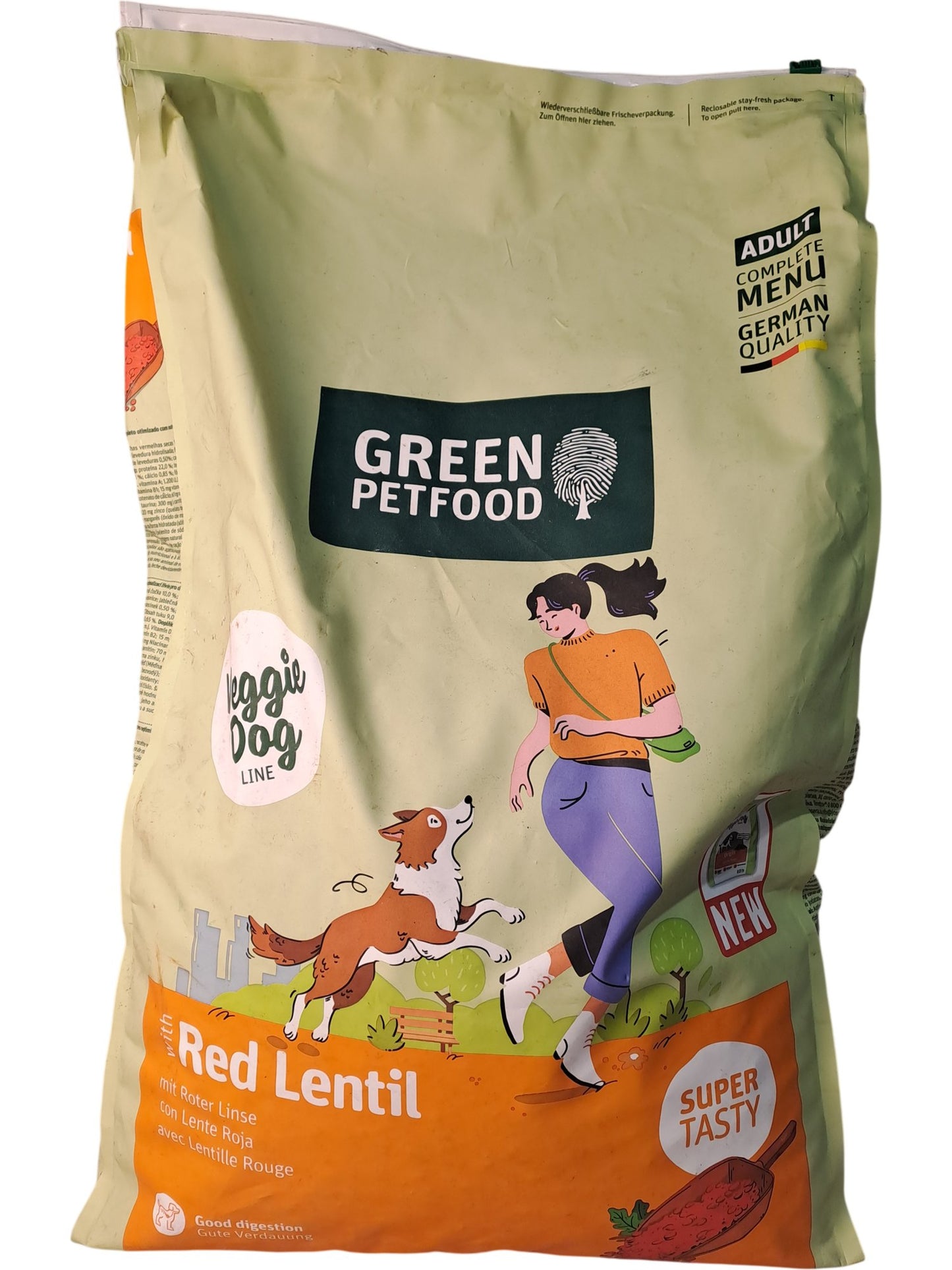 Green Petfood | Veggie Dog Adult Food with Red Lentil | 10kg