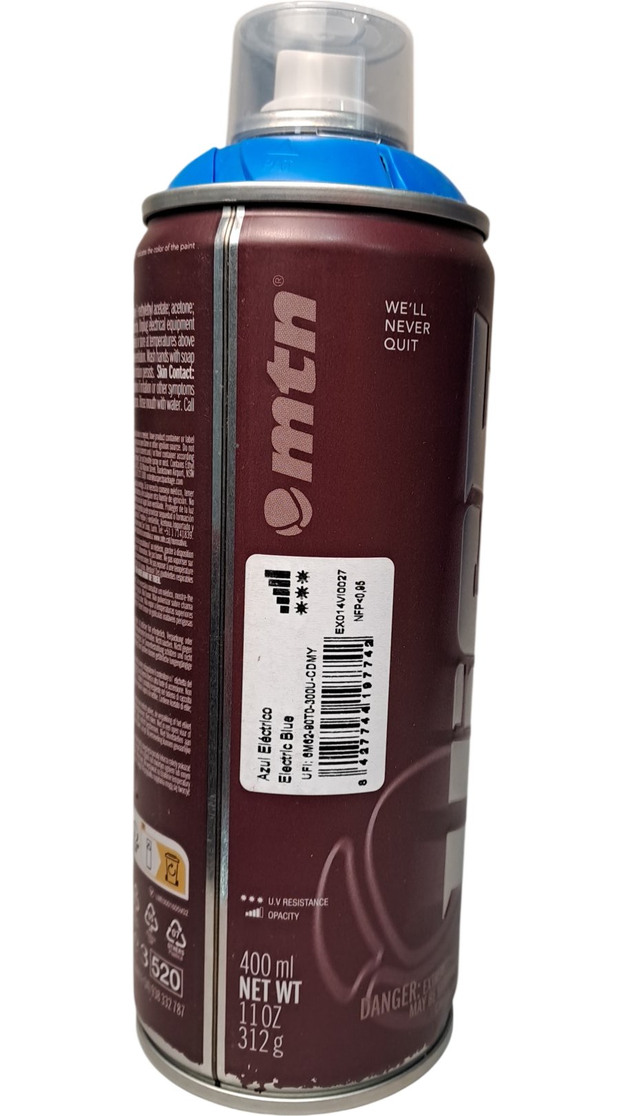 MTN | Dice Spray Paint | Electric Blue | 400ml