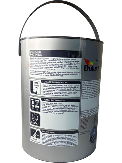 Dulux Trade Diamond Eggshell Pure Brilliant White 5L