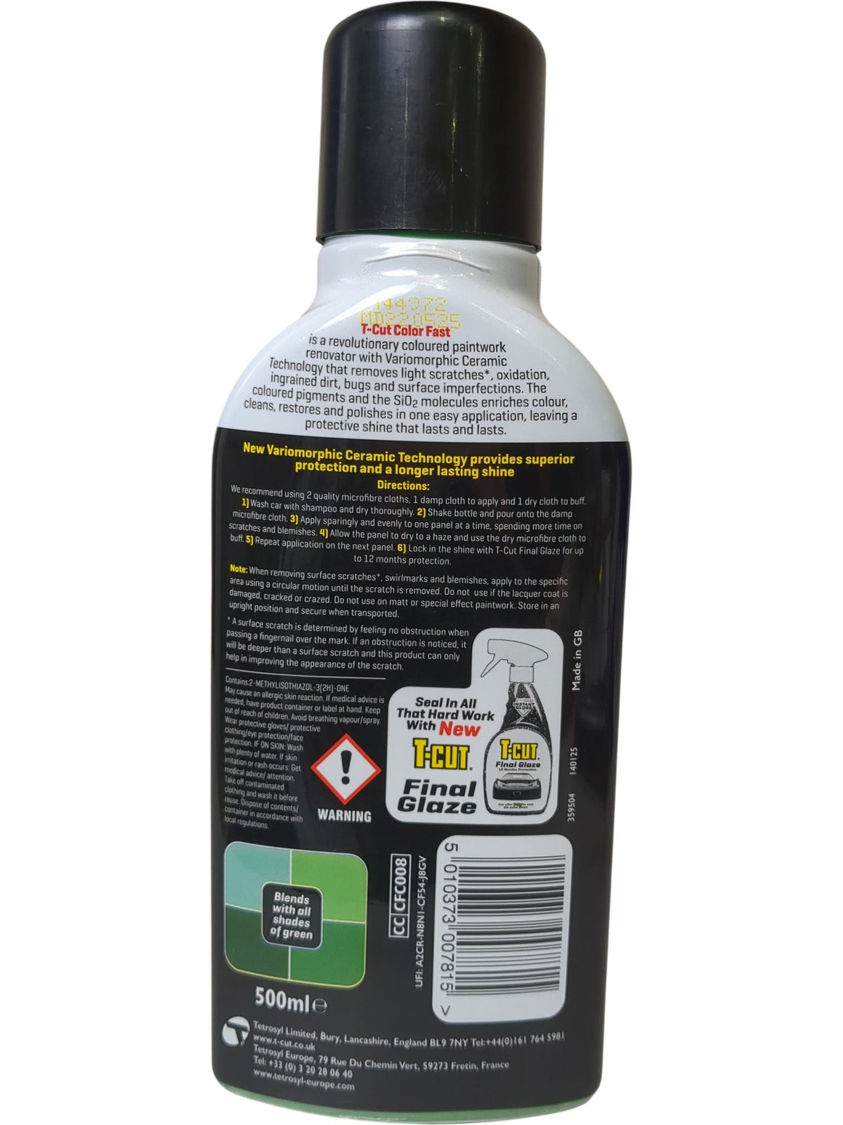 T-Cut | Color Fast Green | 500ml