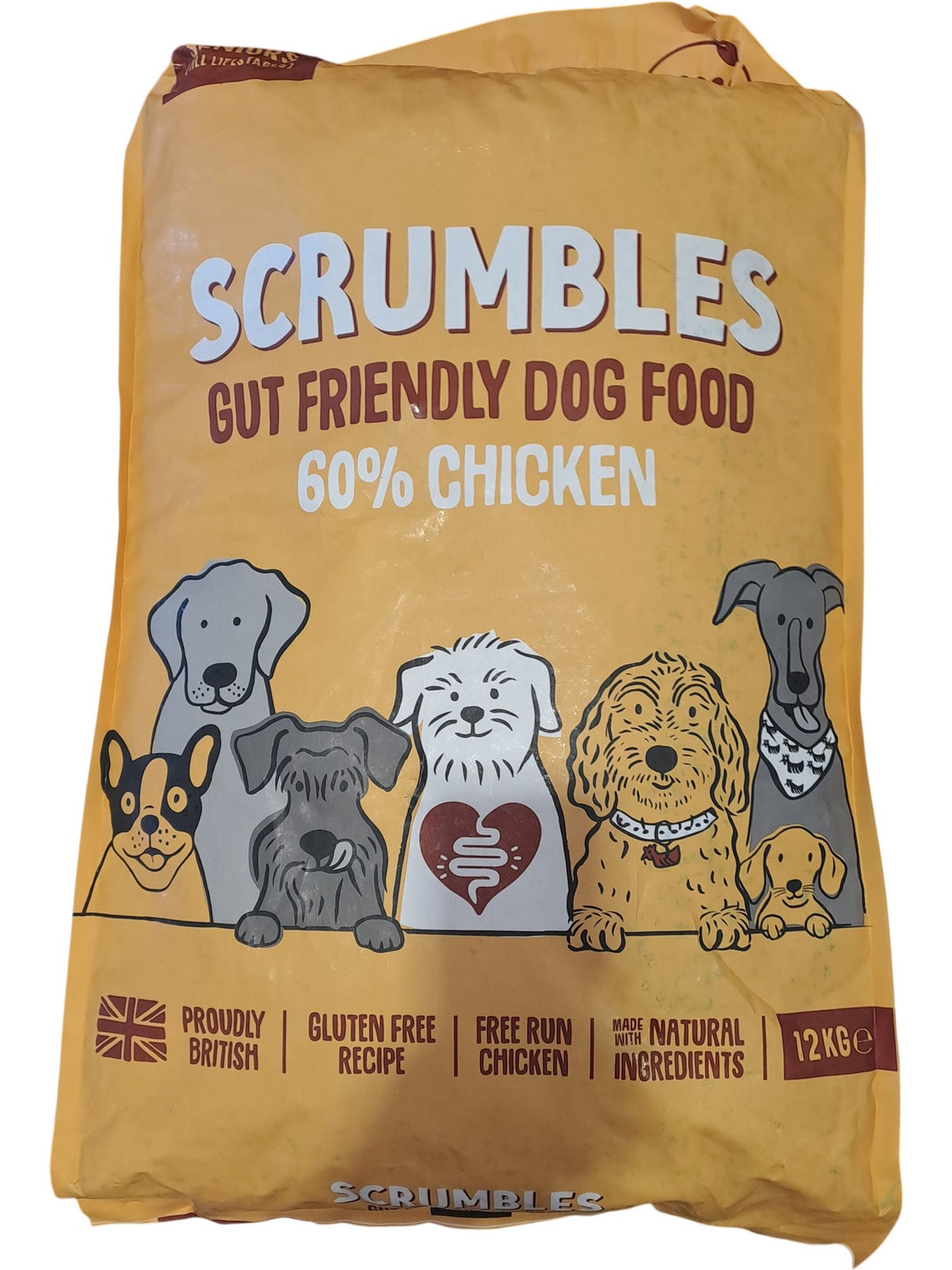 Scrumbles | Gut Friendly Dog Food | 60% Chicken | 12KG