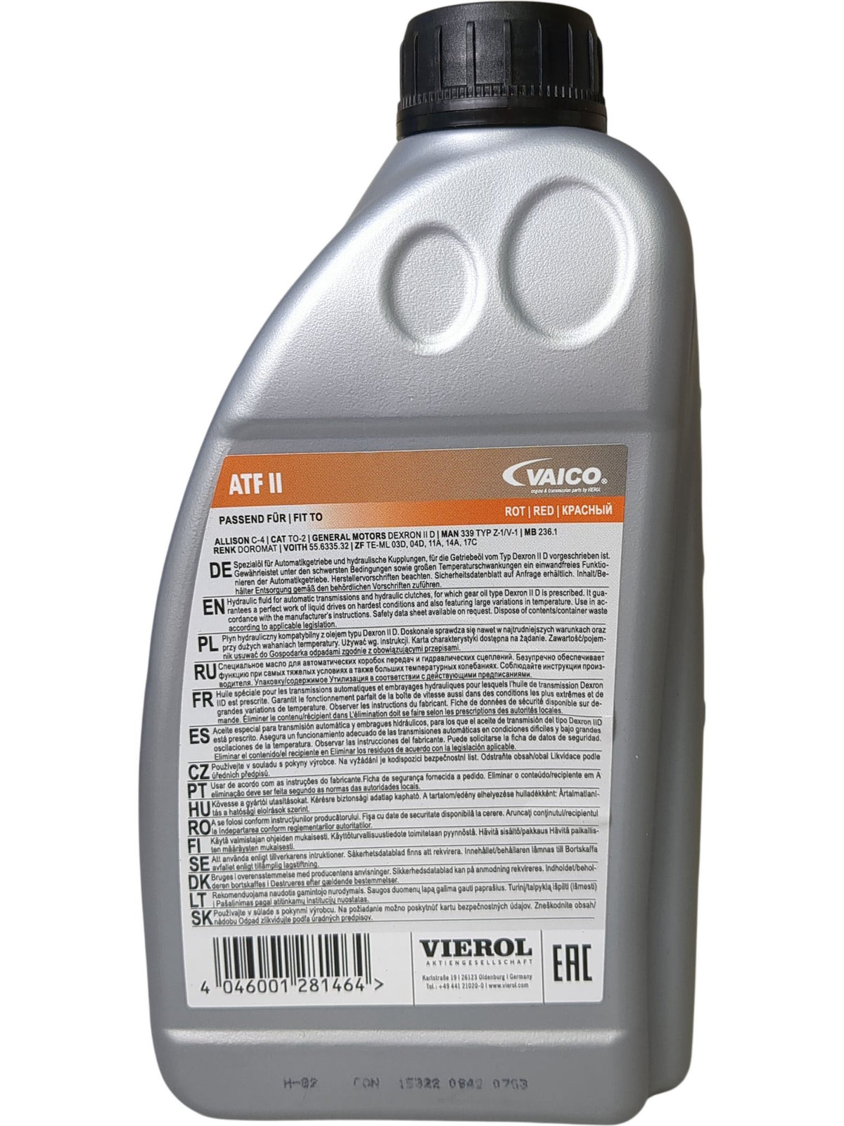 Vaico | ATF II Transmission Oil | V60-0016 | 1L