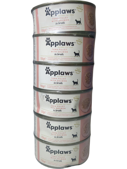 Applaws | Tuna Fillet with Salmon in Broth | 156g Cans