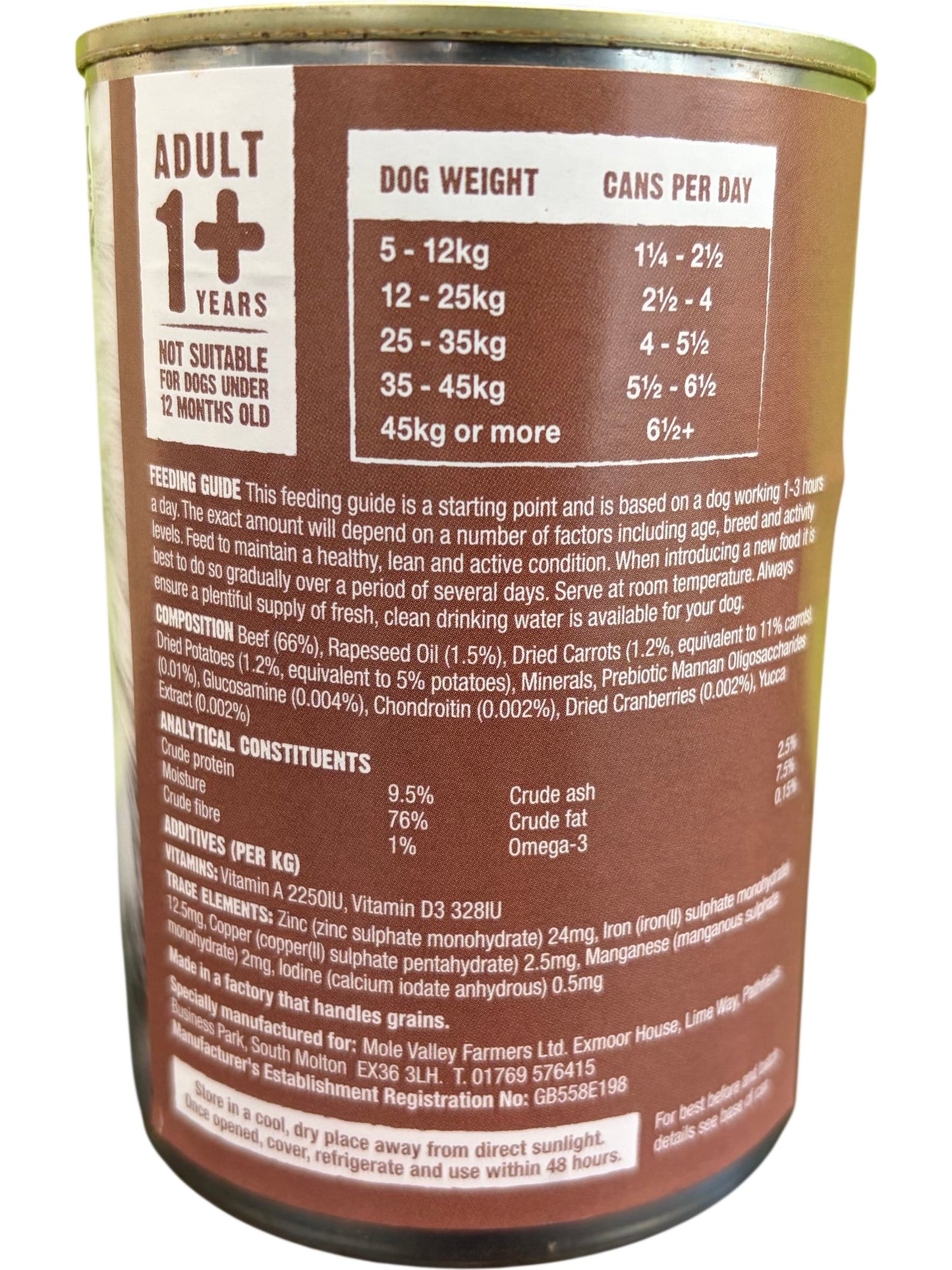Country Dog | Premium Grain Free Dog Food | Beef with Country Veg | 24x395g