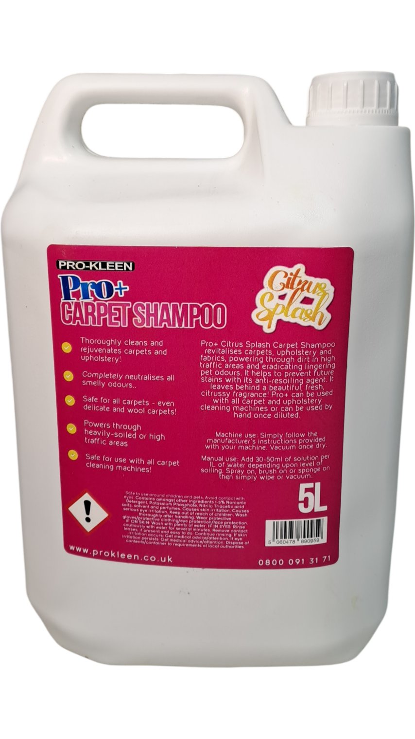 Pro-Kleen | Pro+ Carpet Shampoo | Citrus Splash | 5L
