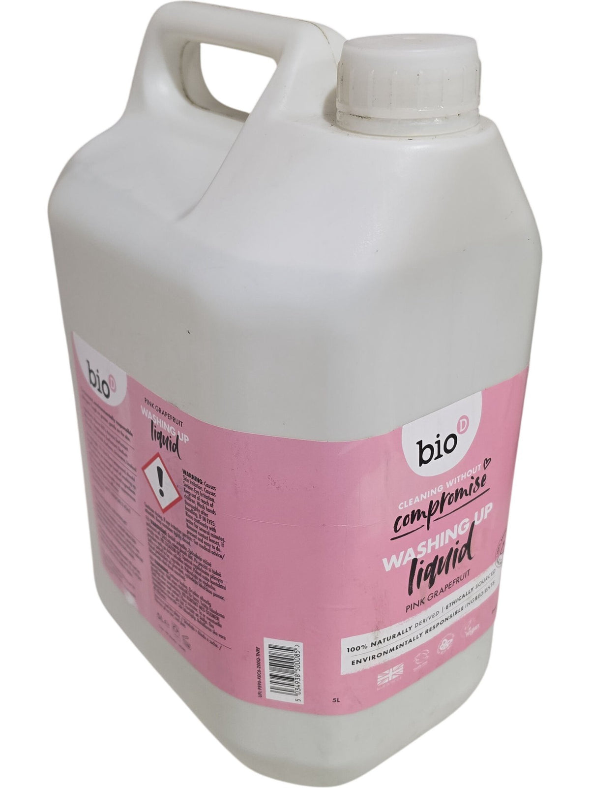Bio D | Washing Up Liquid | Pink Grapefruit | 5L