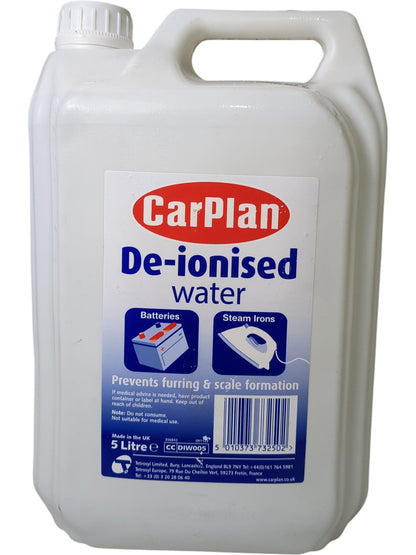 CarPlan | De-Ionised Water | 5 Litre