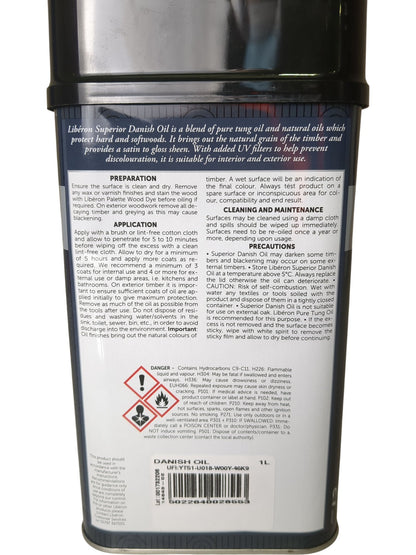 Liberon | Superior Danish Oil | Clear | 1L