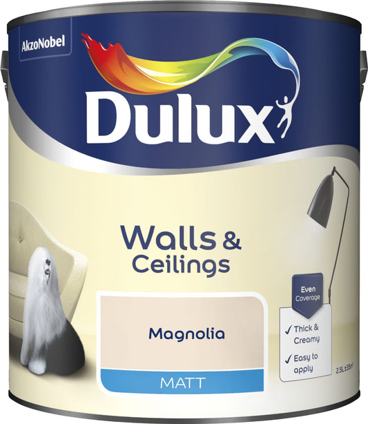 Dulux| Walls & Ceilings| Magnolia Matt| 2.5L