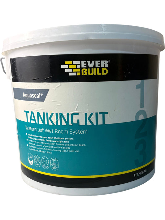 EverBuild Aquaseal Tanking Kit Waterproof Wet Room System 5kg