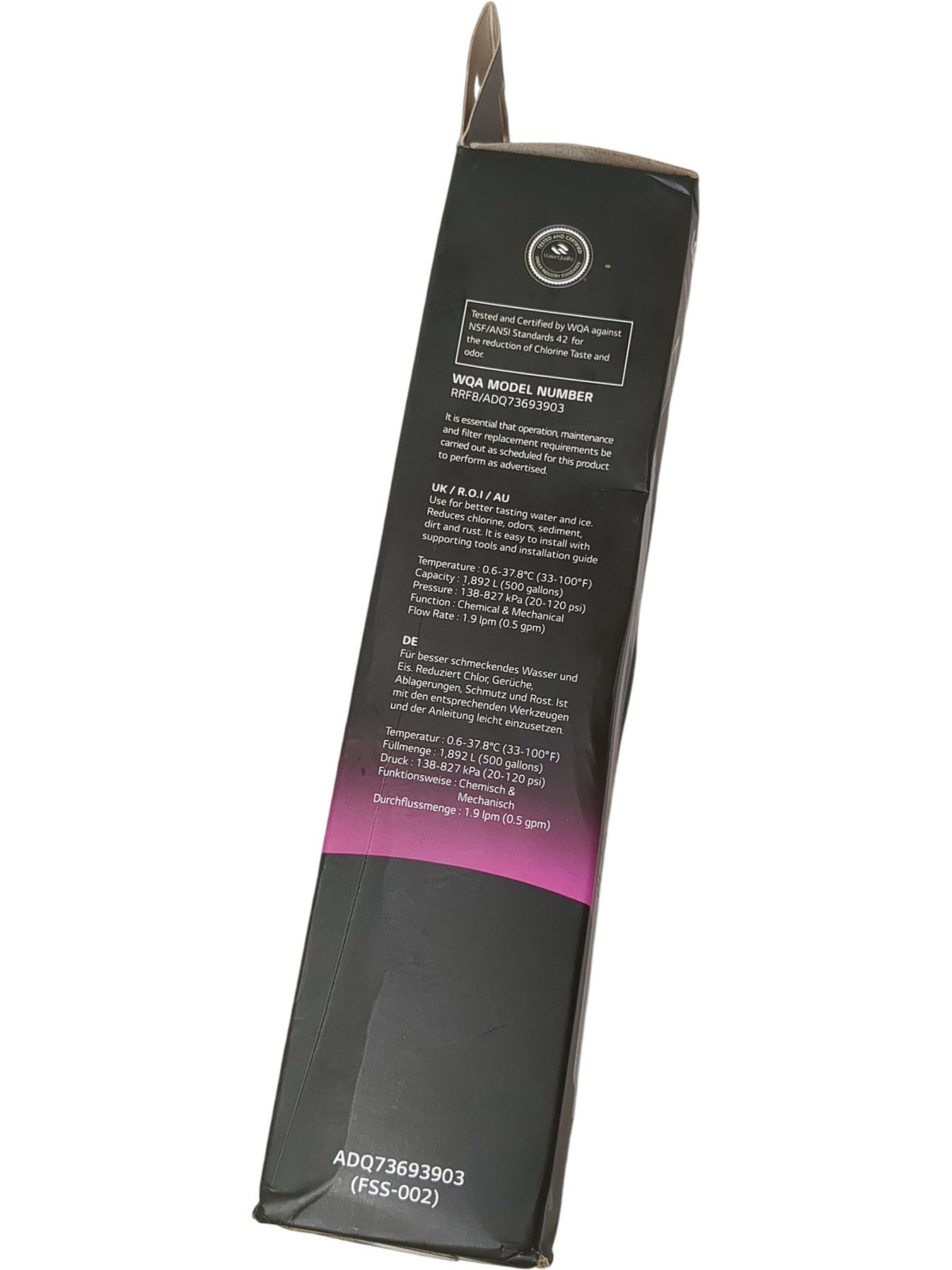 LG | Water Filter Replacement Cartridge | ADQ73693903 FSS-002