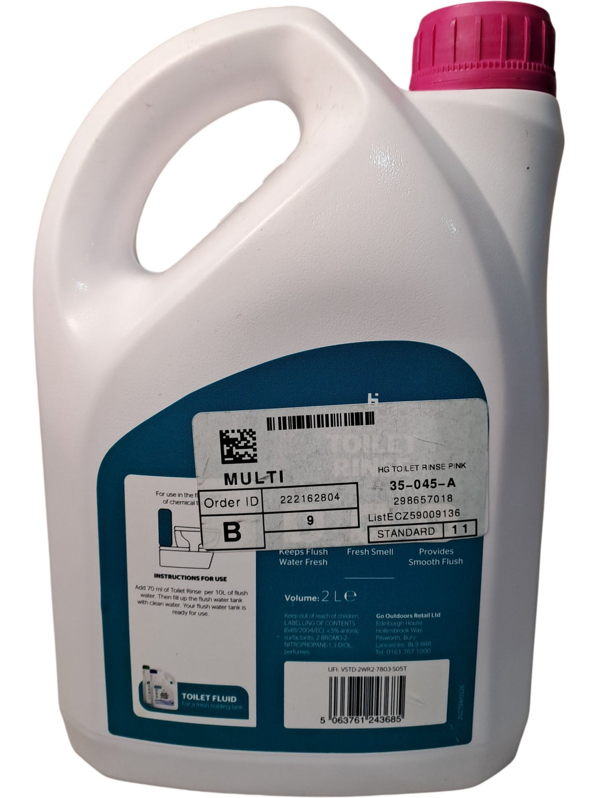 Hi Gear | Toilet Rinse | 2L