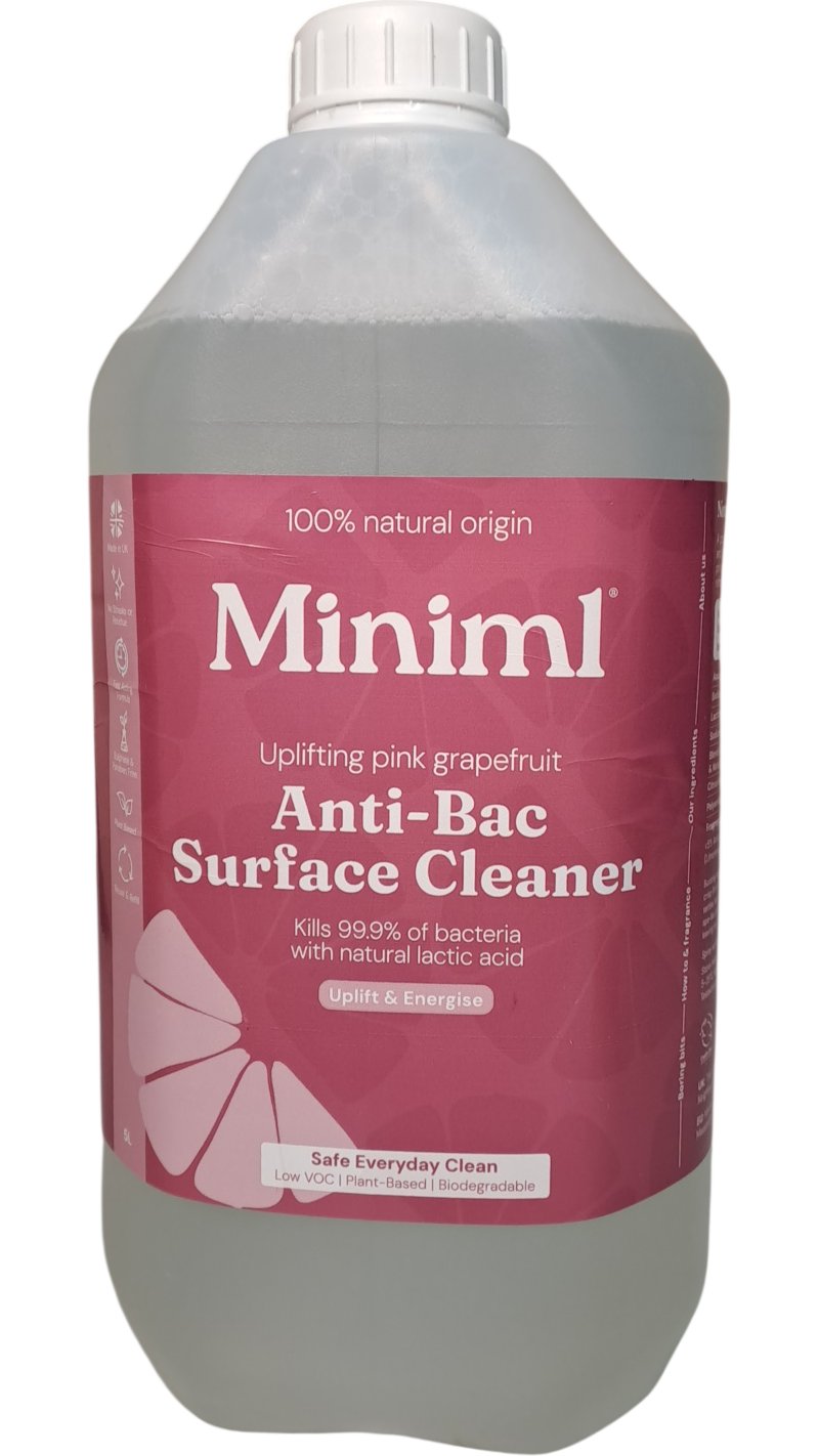 Miniml | Anti-Bac Surface Cleaner | Uplifting Pink Grapefruit | 5L