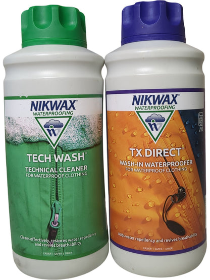 Nikwax | Tech Wash & TX.Direct | 1L Each