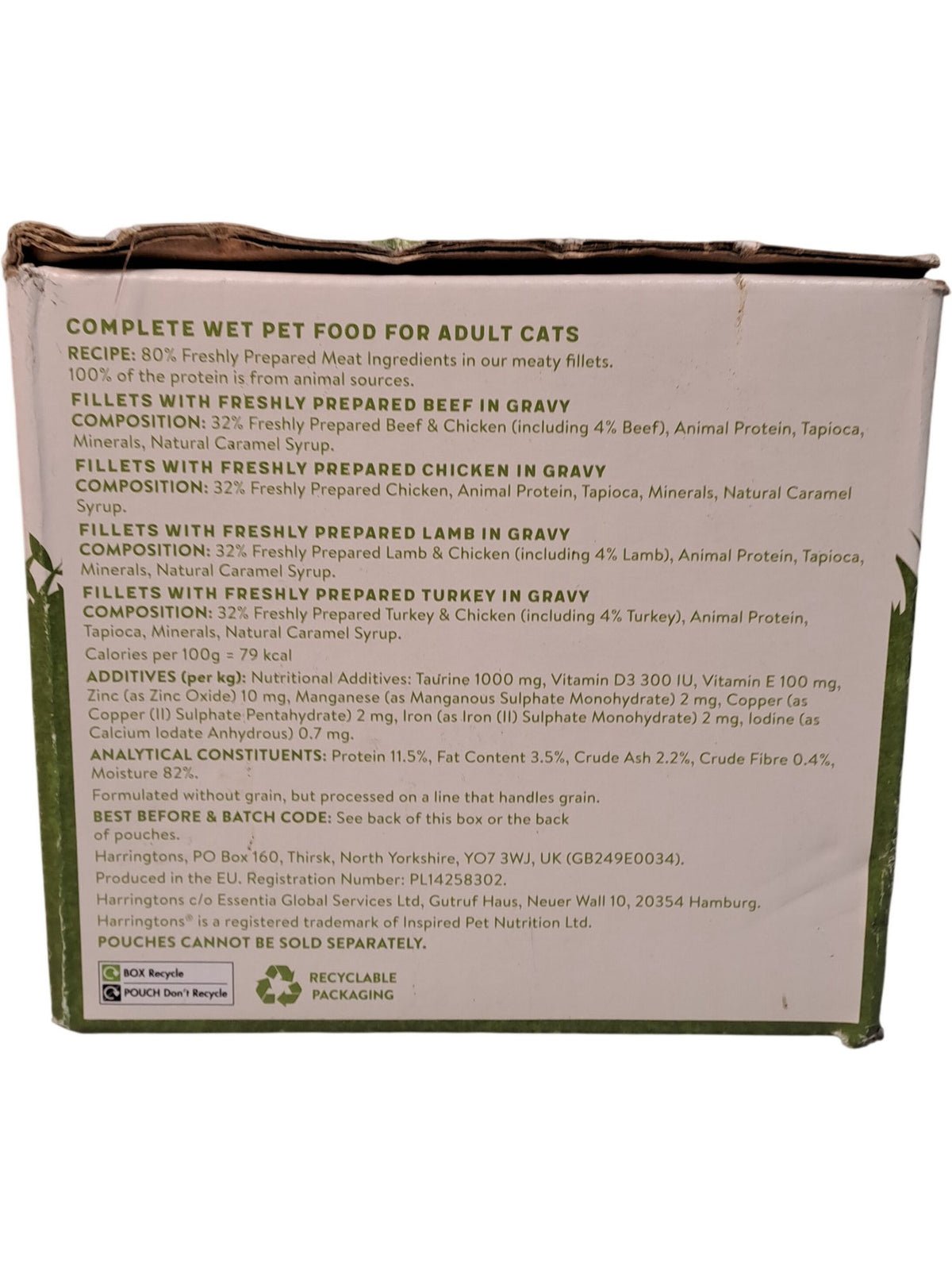 Harringtons | Wet Cat Food Bumper Pack | 40 x 85g
