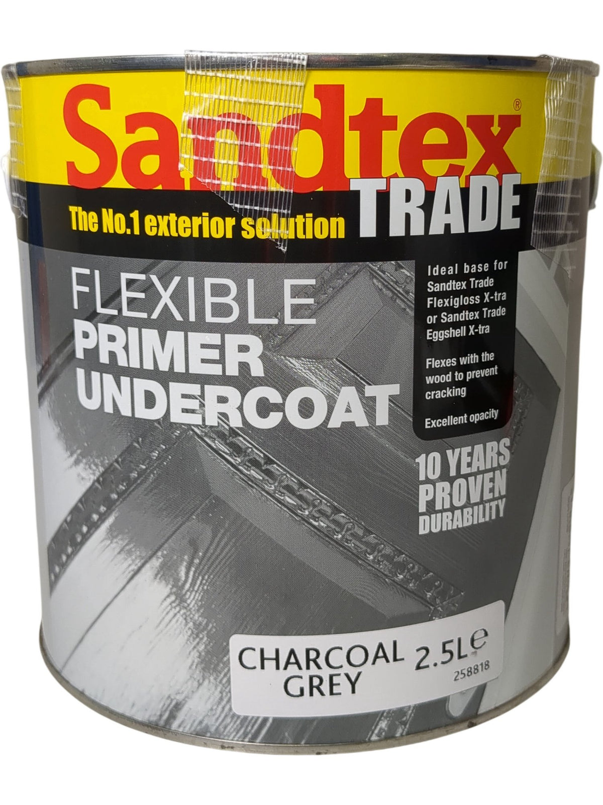 Sandtex | Flexible Primer Undercoat | Charcoal Grey | 2.5L