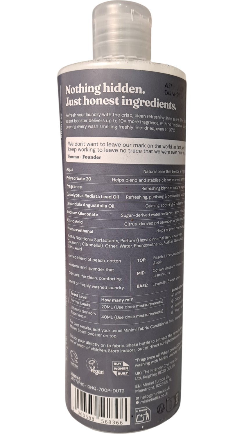 Miniml | Scent Booster | Refreshing Linen | 400ml