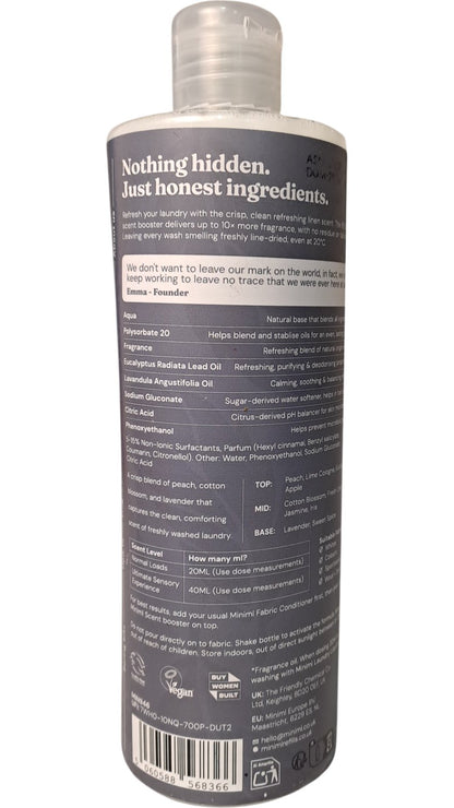 Miniml | Scent Booster | Refreshing Linen | 400ml