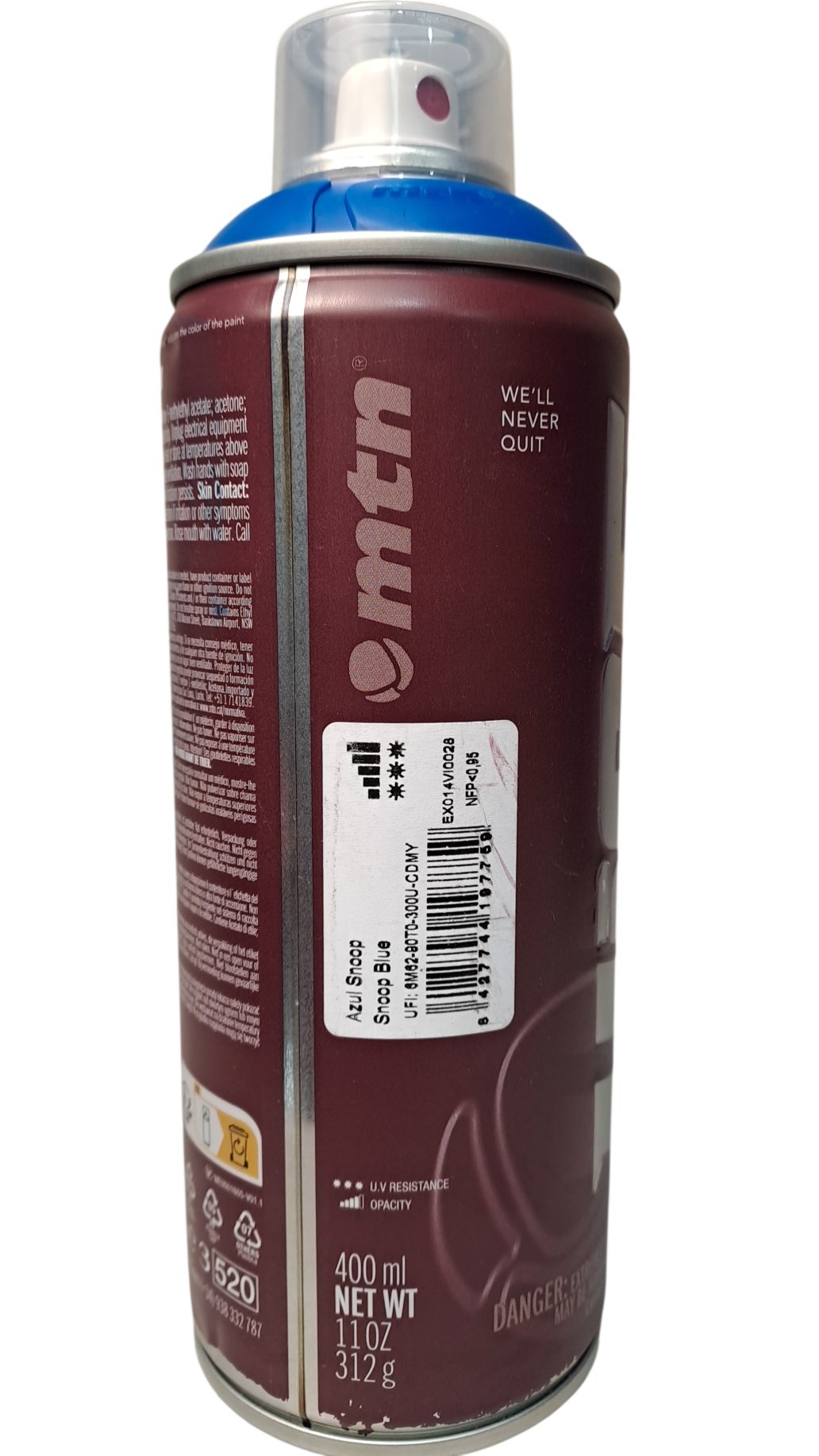 MTN | Spray Paint | Snoop Blue | 400ml