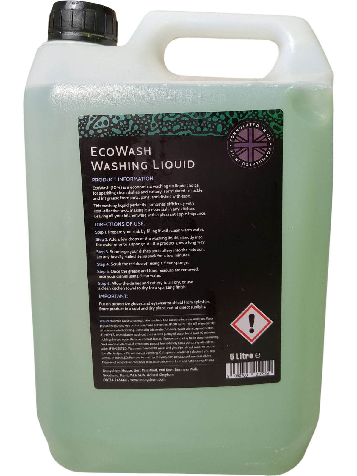 JennyChem | EcoWash Washing Liquid | MK003X | 5 Litre