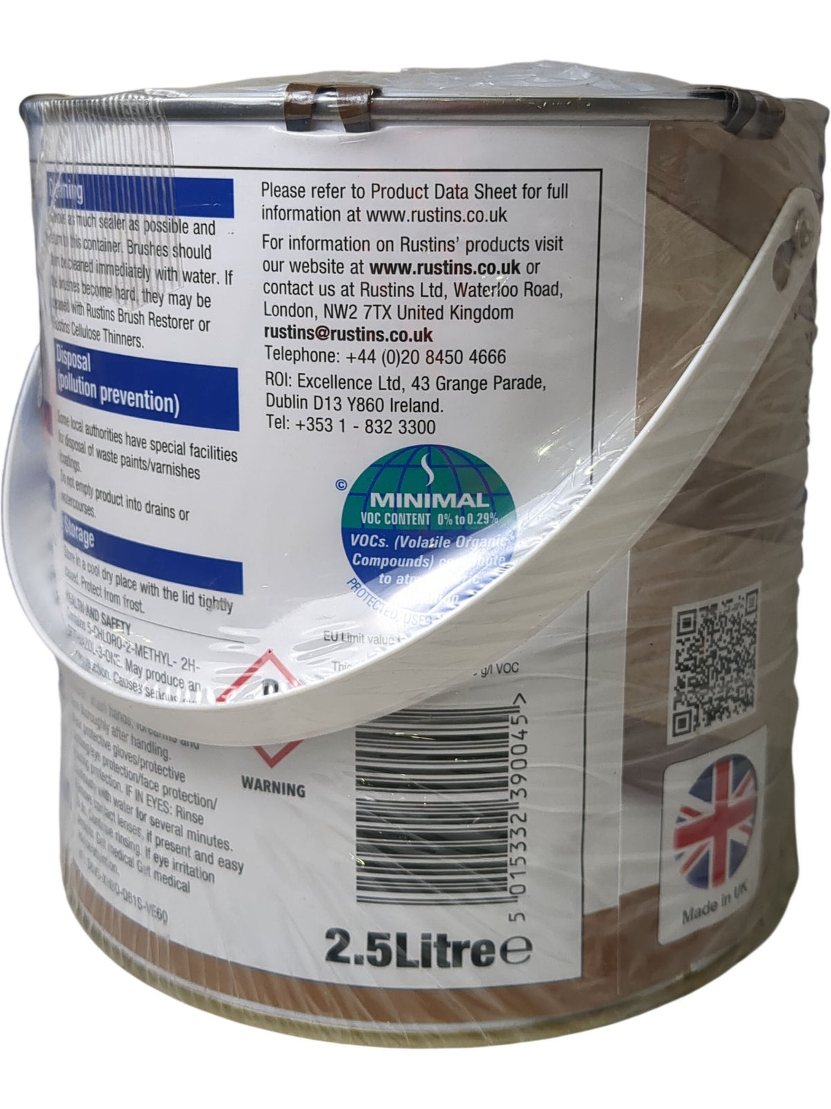 Rustins | Quick Drying MDF Clear Sealer | 2.5 Litre
