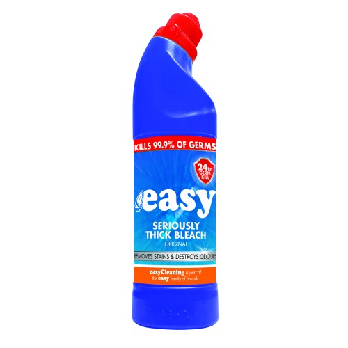 Easy | Thick Bleach | Original | Kills 99.9% of Bacteria | 750ml