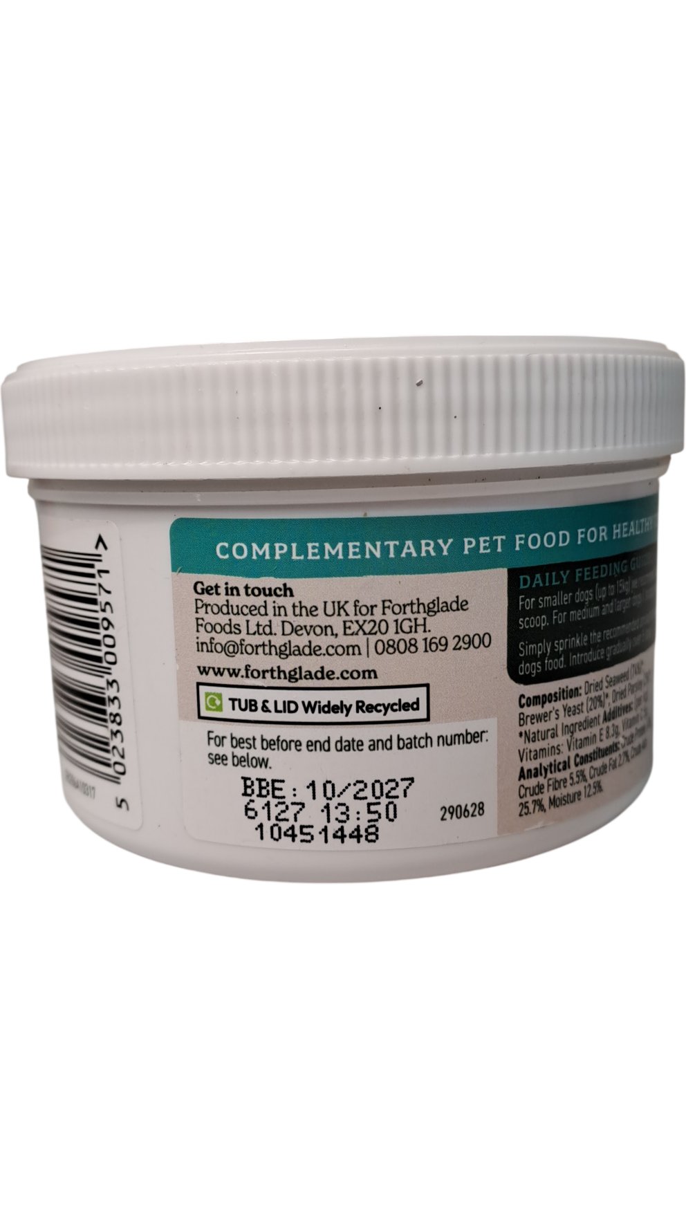 Forthglade | Seaweed & Parsley Dental Powder | 200g