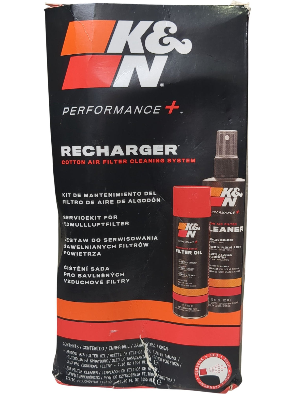 K&N | Recharger Cotton Air Filter Cleaning System | 355ml