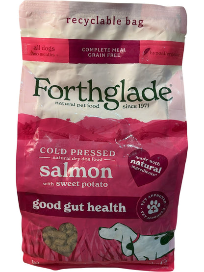 Forthglade | Cold Pressed Natural Dry Dog Food | Salmon with Sweet Potato | 2KG
